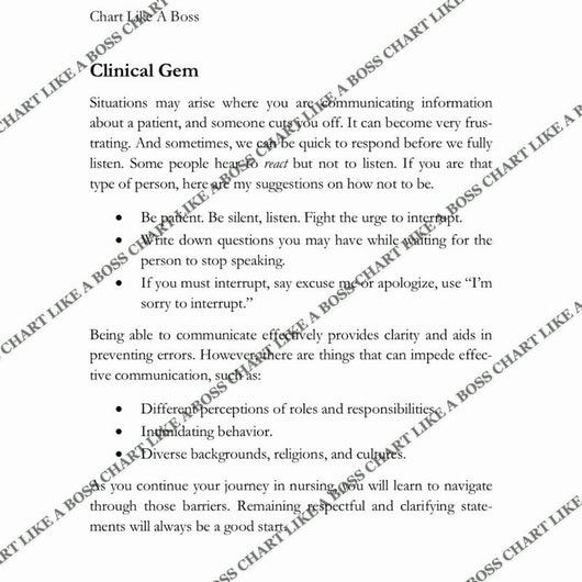 Chart Like A Boss: A Documentation Guide for Nurses