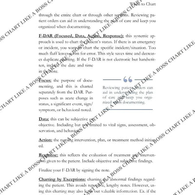 Chart Like A Boss: A Documentation Guide for Nurses
